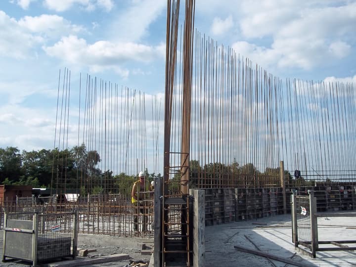 Civil engineering groundworks carried out by W J M Quigley Ltd